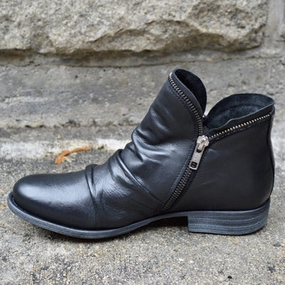 Gabriella - Lederstiefel mit Reißverschluss