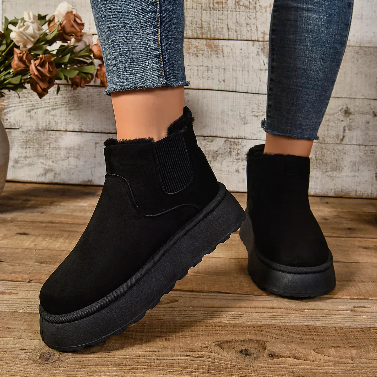 Elsa - Warme Stiefel mit Bequemem Futter